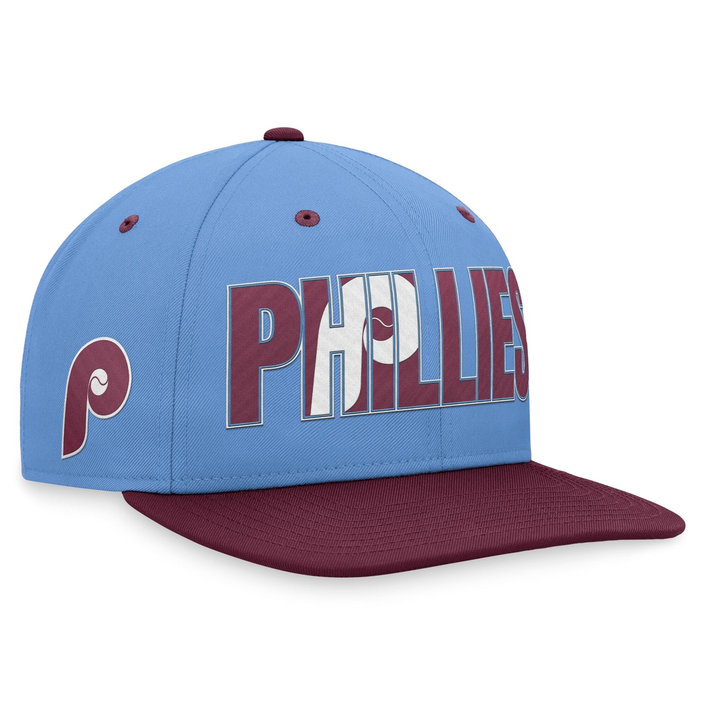 Philadelphia Phillies Nike Cooperstown Collection Pro Snapback Hat - Light Blue