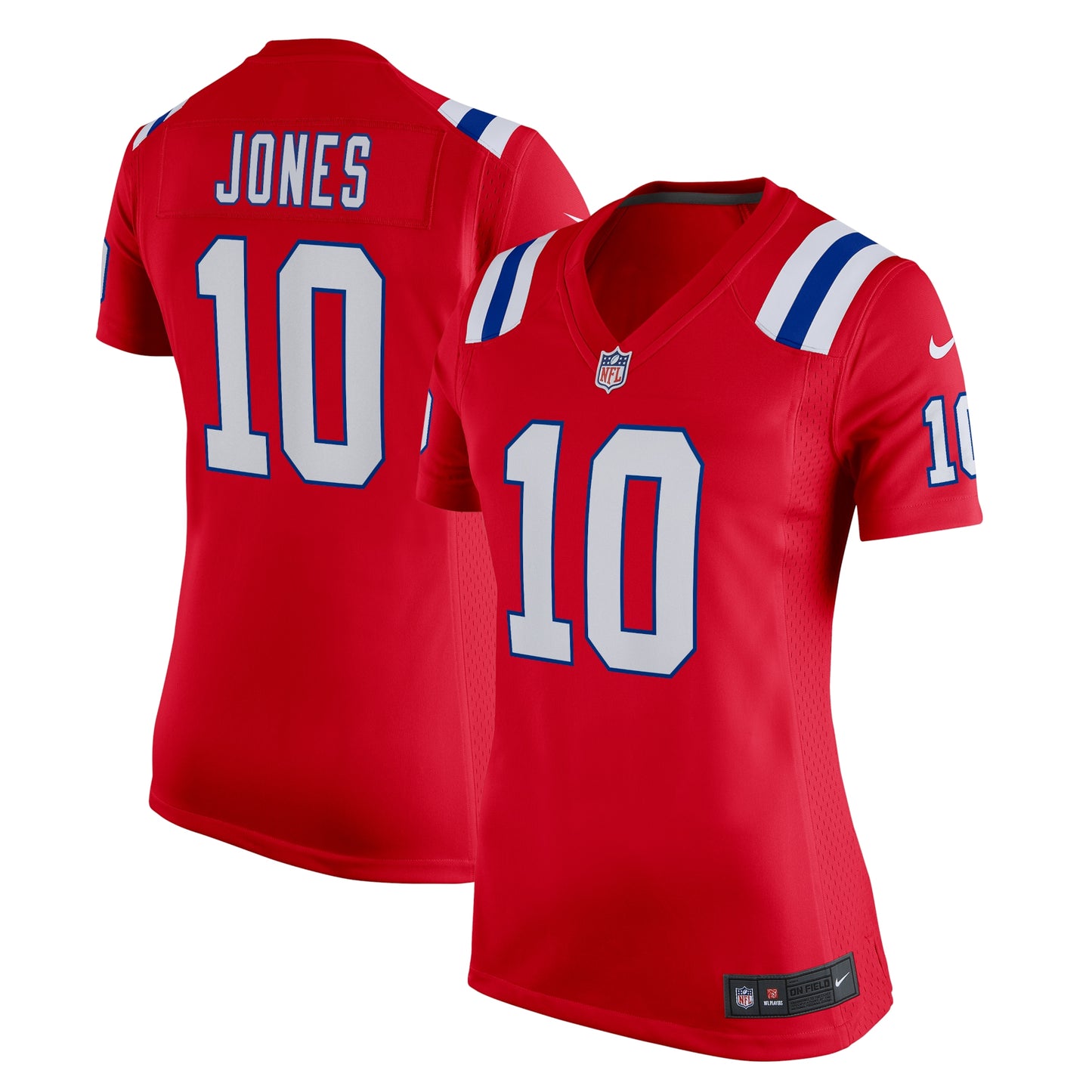 Mac Jones New England Patriots Nike Women's Game Jersey - Red