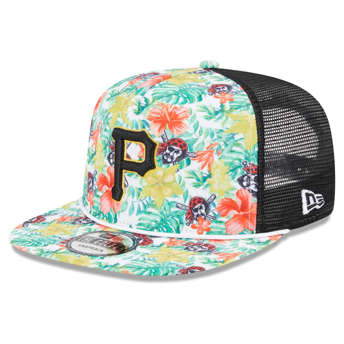 Pittsburgh Pirates New Era Tropic Floral Golfer Lightly Structured Snapback Hat
