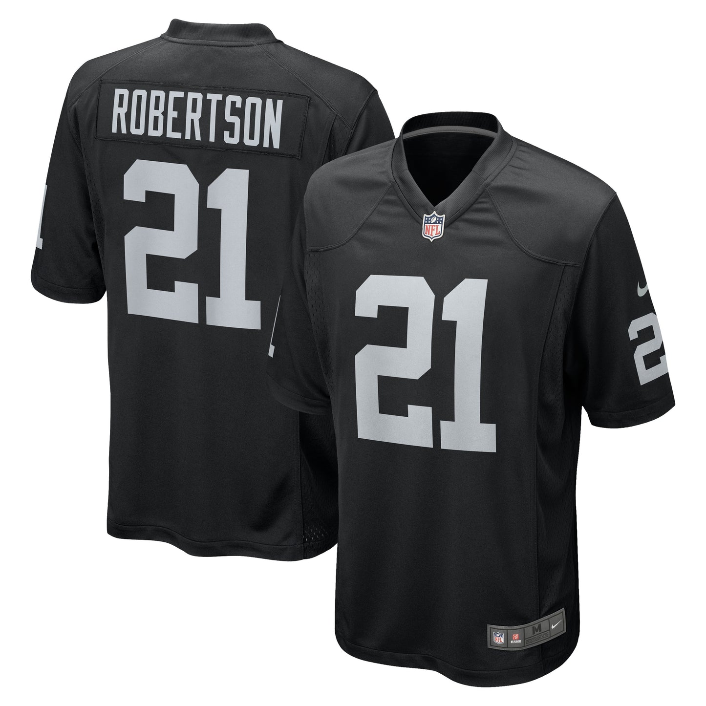 Amik Robertson Las Vegas Raiders Nike Team Game Jersey - Black