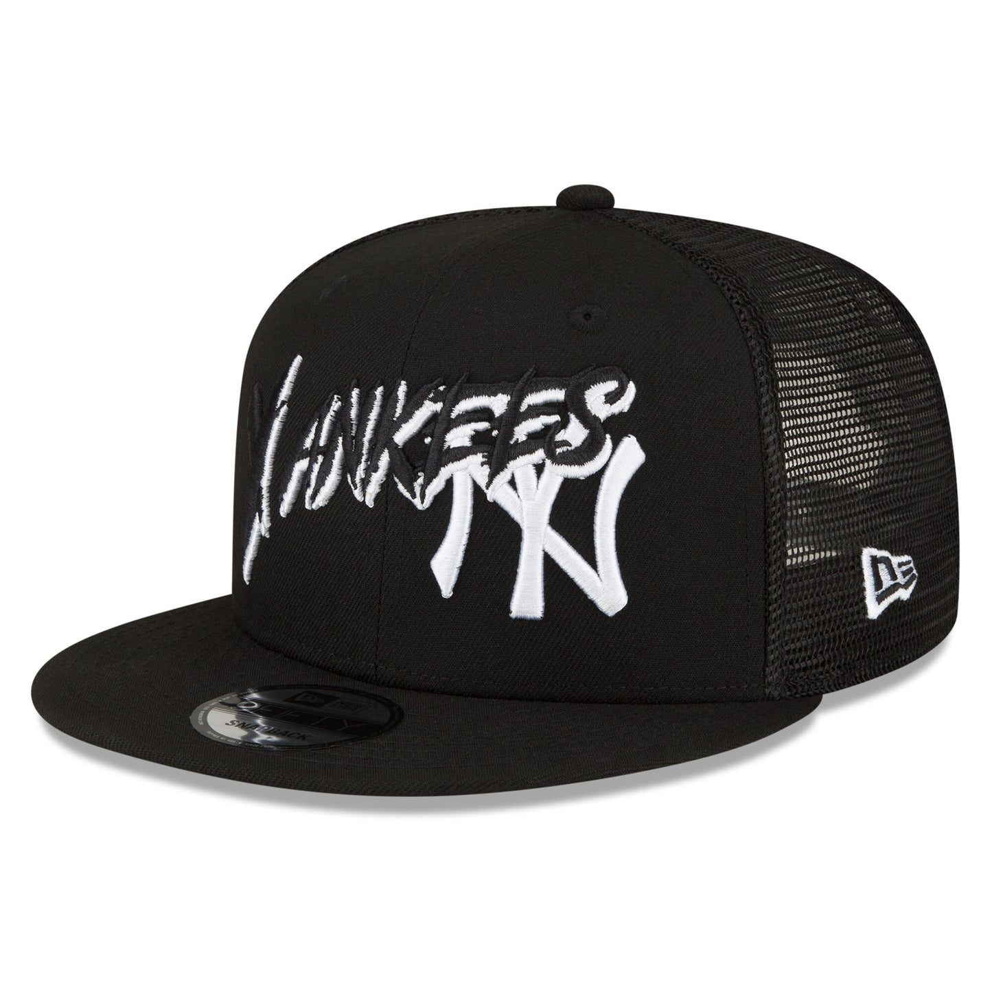 New York Yankees New Era Street Trucker 9FIFTY Snapback Hat - Black